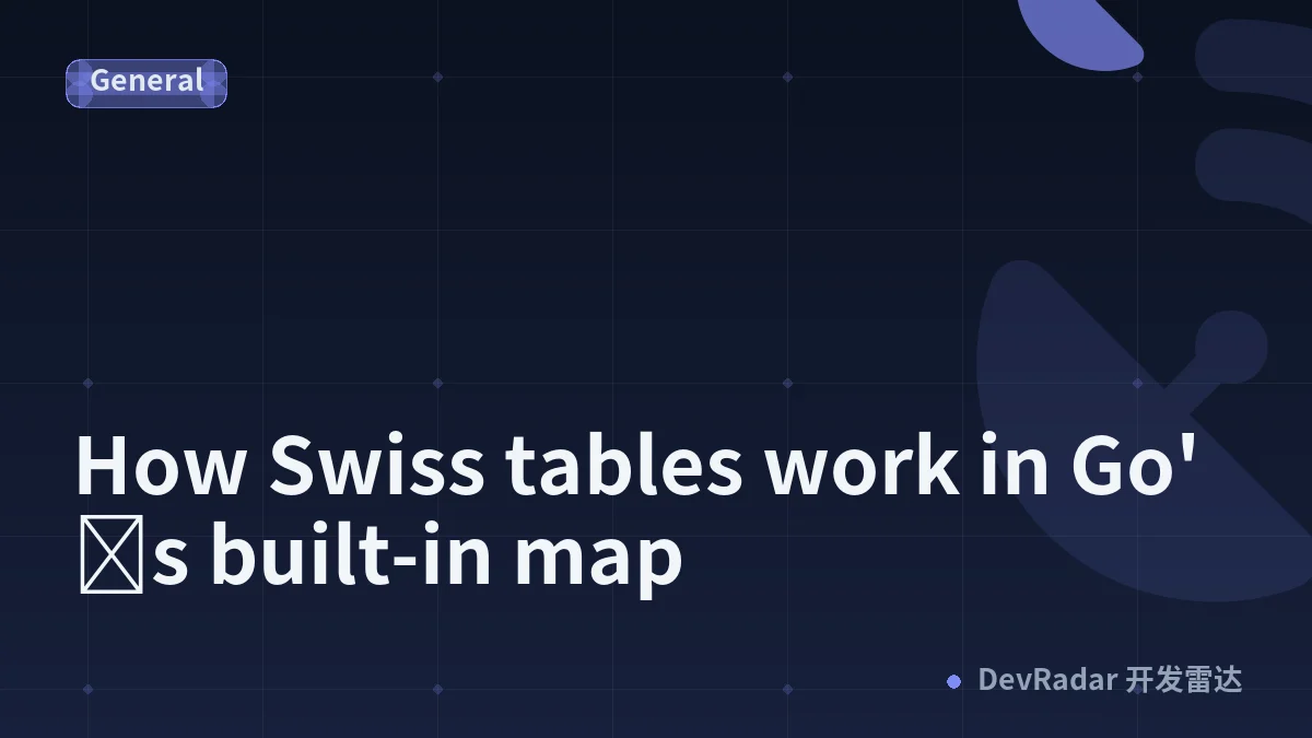 How Swiss tables work in Go's built-in map