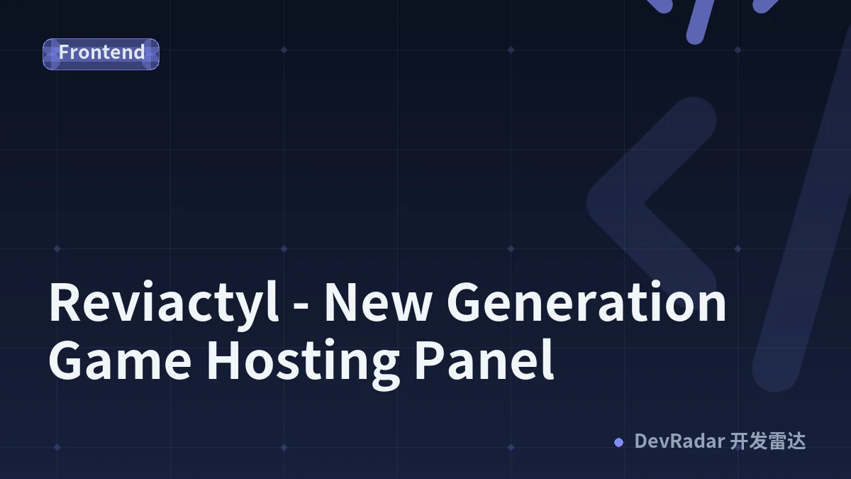 Reviactyl - New Generation Game Hosting Panel