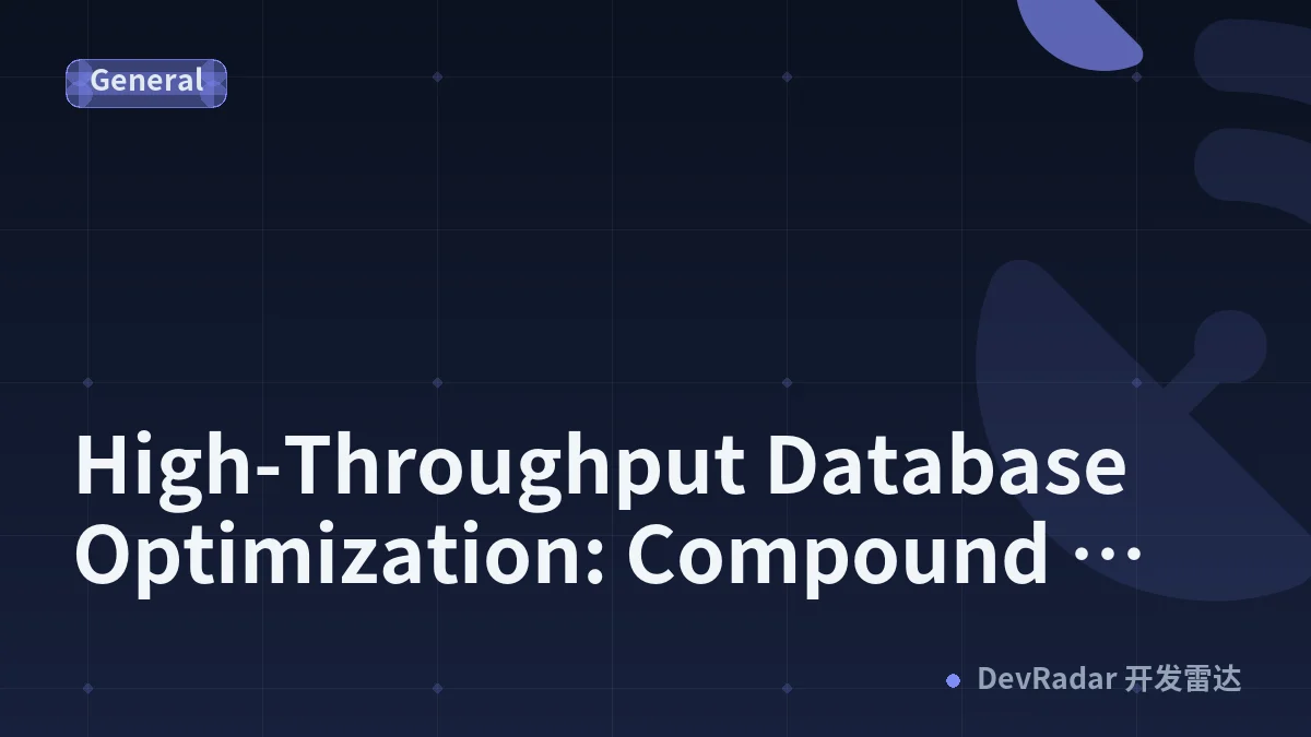 High-Throughput Database Optimization: Compound Indexing, Caching Patterns, and Query Tuning