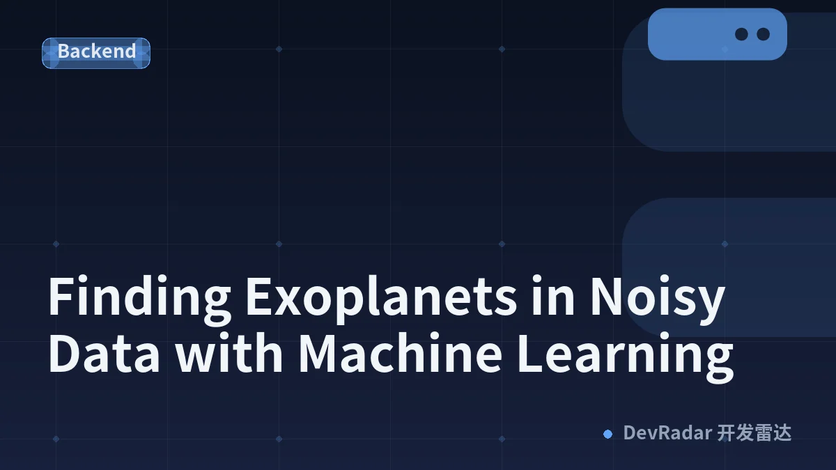 Finding Exoplanets in Noisy Data with Machine Learning