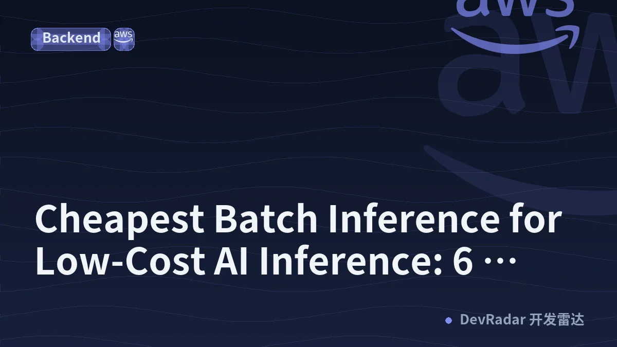 Cheapest Batch Inference for Low-Cost AI Inference: 6 Providers Compared (2026)