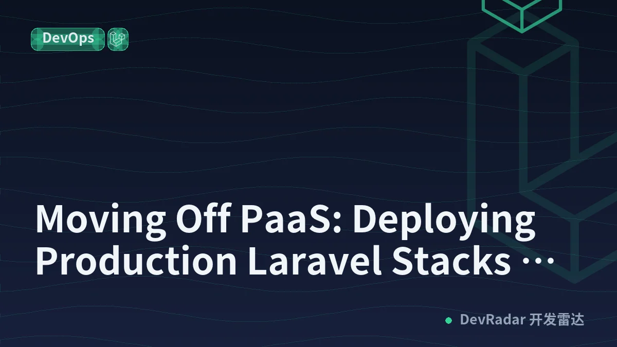Moving Off PaaS: Deploying Production Laravel Stacks with Kamal 2