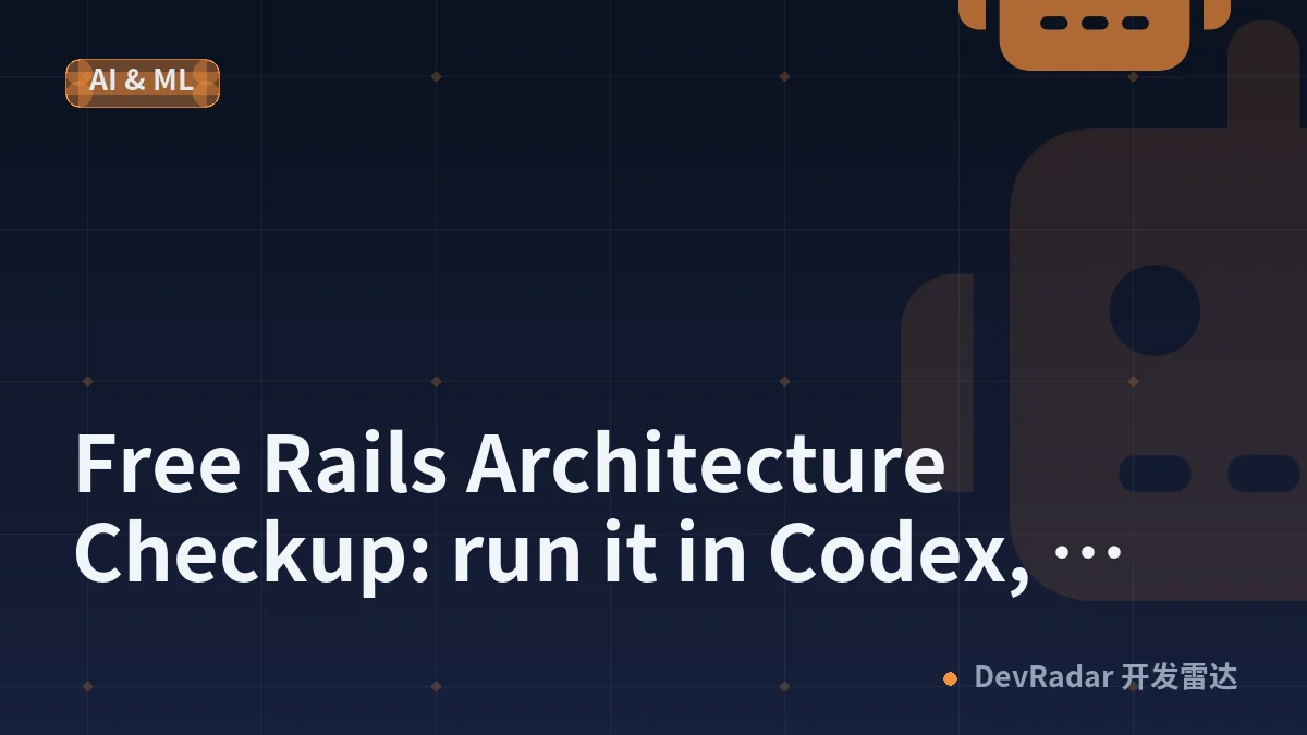 Free Rails Architecture Checkup: run it in Codex, Claude Code, Cursor, etc. It shows where your app gives agents conflicting instructions, hides key architecture, or leaves risky decisions up to guesswork.

https://railsbaseline.com/checkup/try/