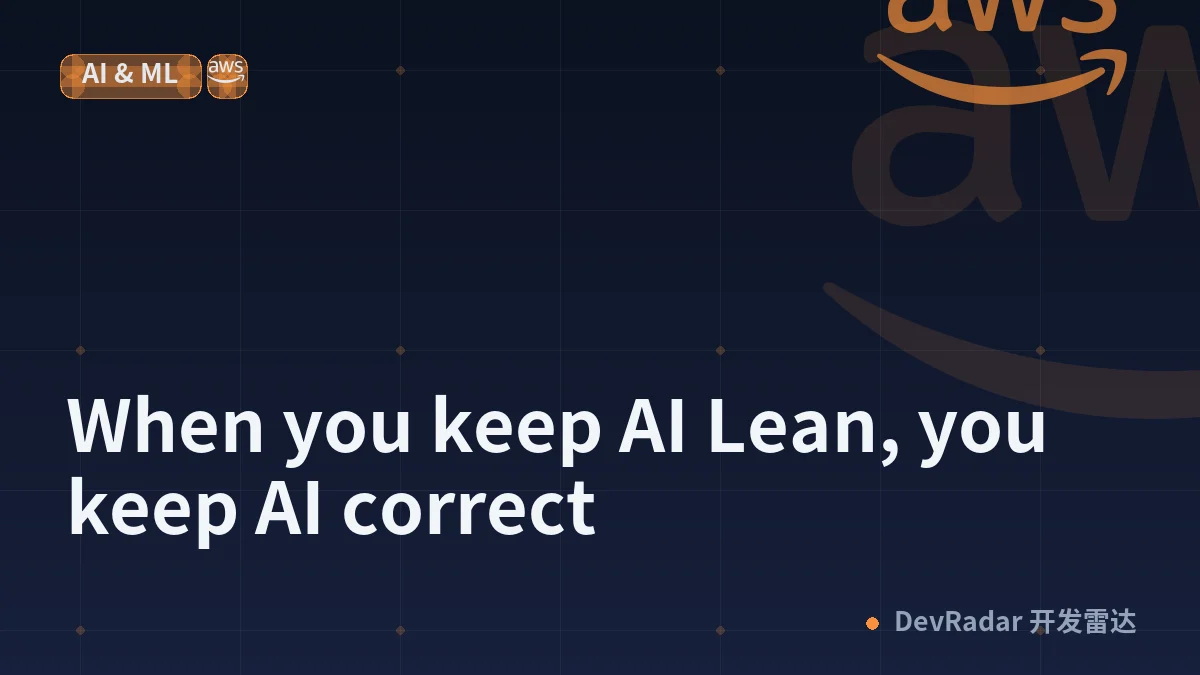 When you keep AI Lean, you keep AI correct