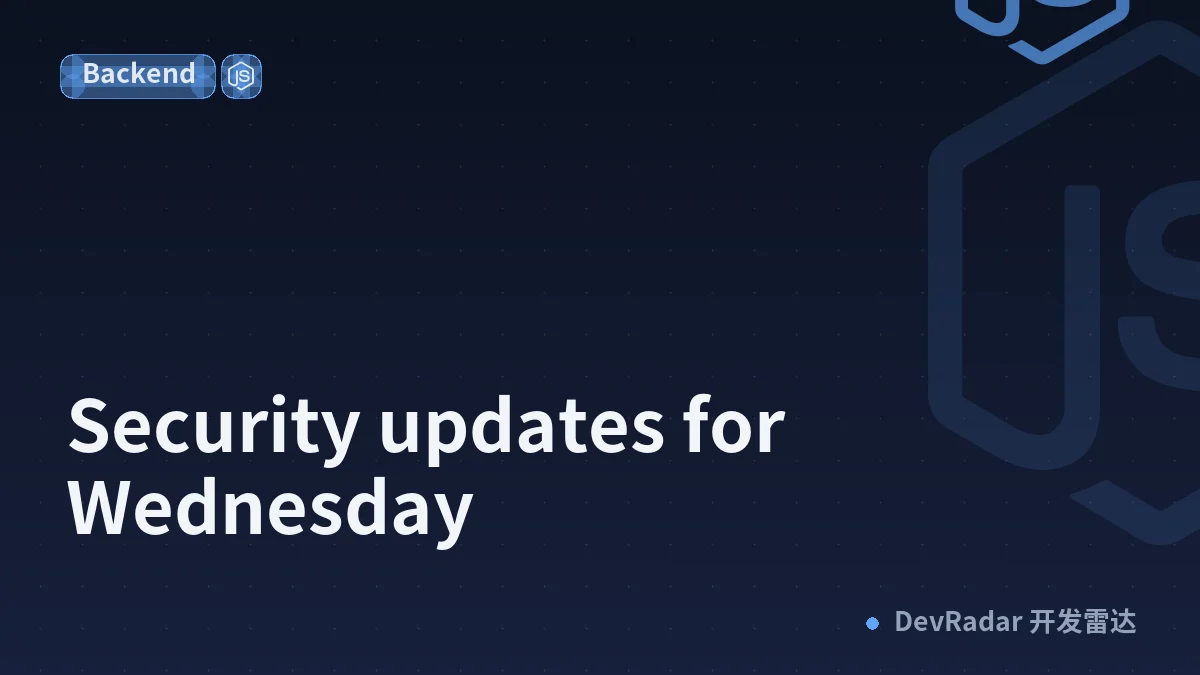 Security updates for Wednesday