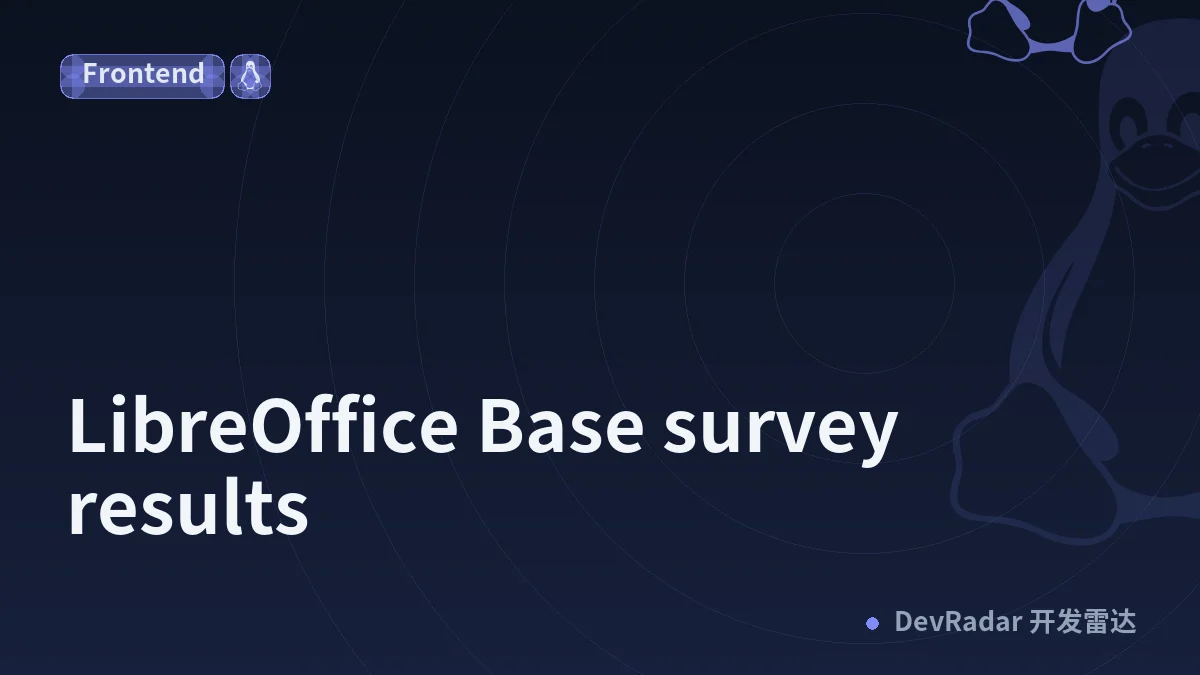 LibreOffice Base survey results