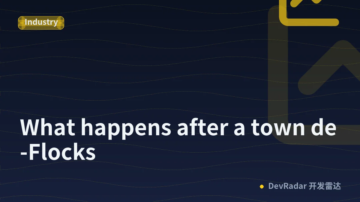What happens after a town de-Flocks