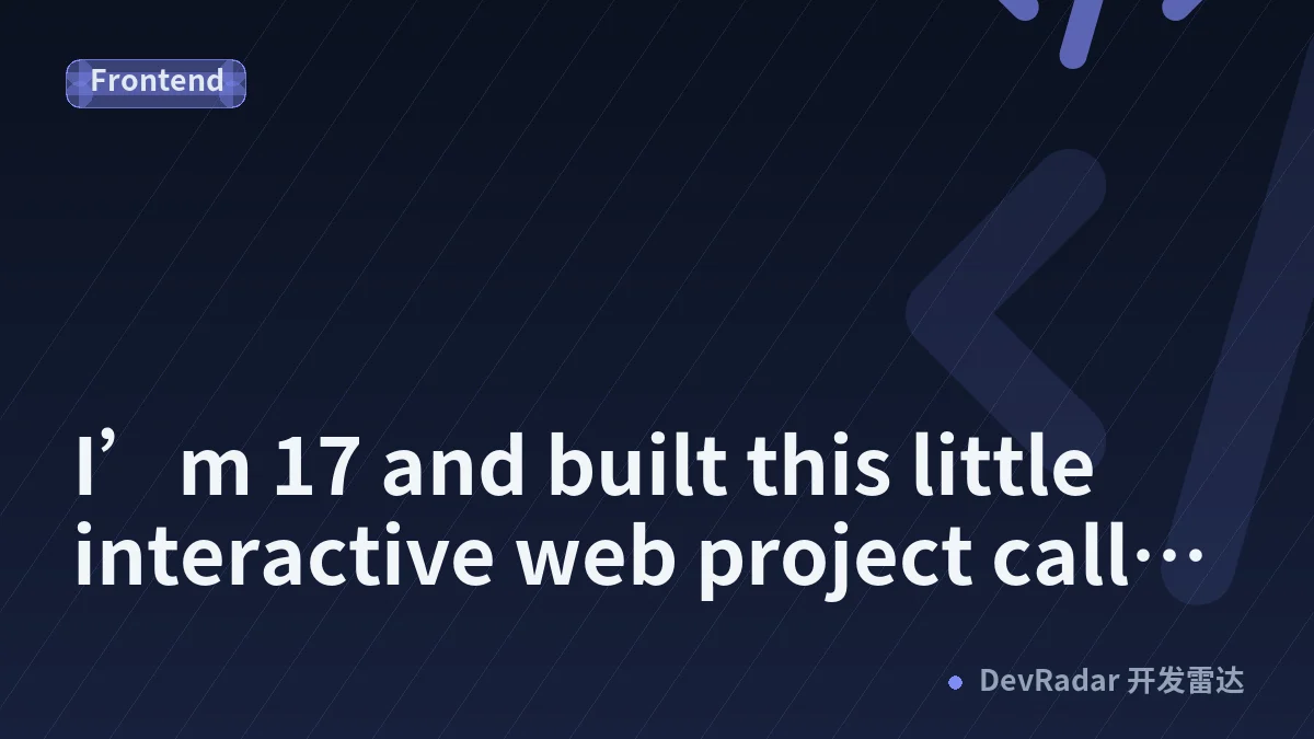 I’m 17 and built this little interactive web project called Oceana 🌊