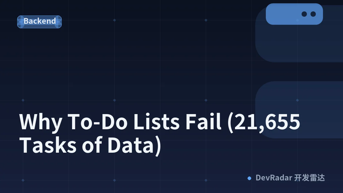 Why To-Do Lists Fail (21,655 Tasks of Data)