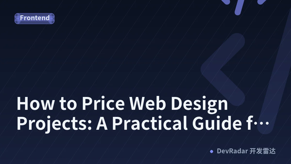 How to Price Web Design Projects: A Practical Guide for Freelancers