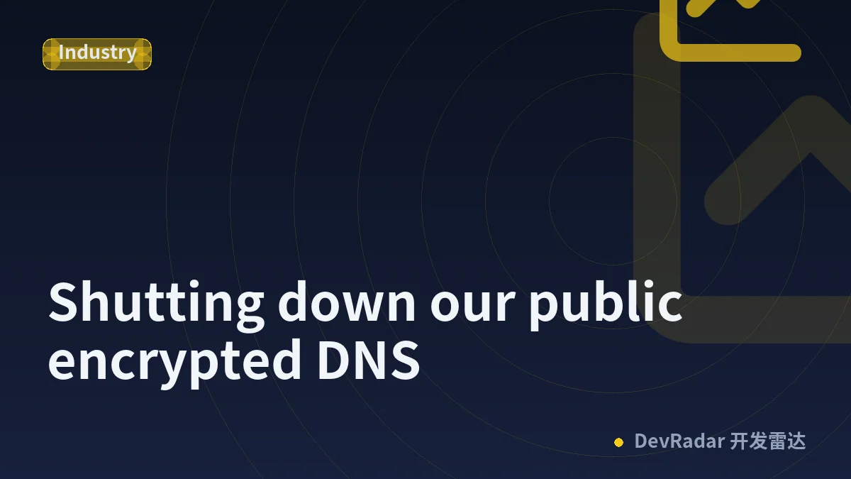Shutting down our public encrypted DNS