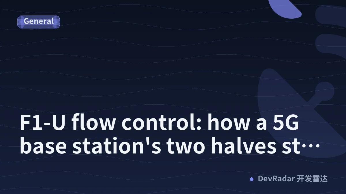 F1-U flow control: how a 5G base station's two halves stay in step