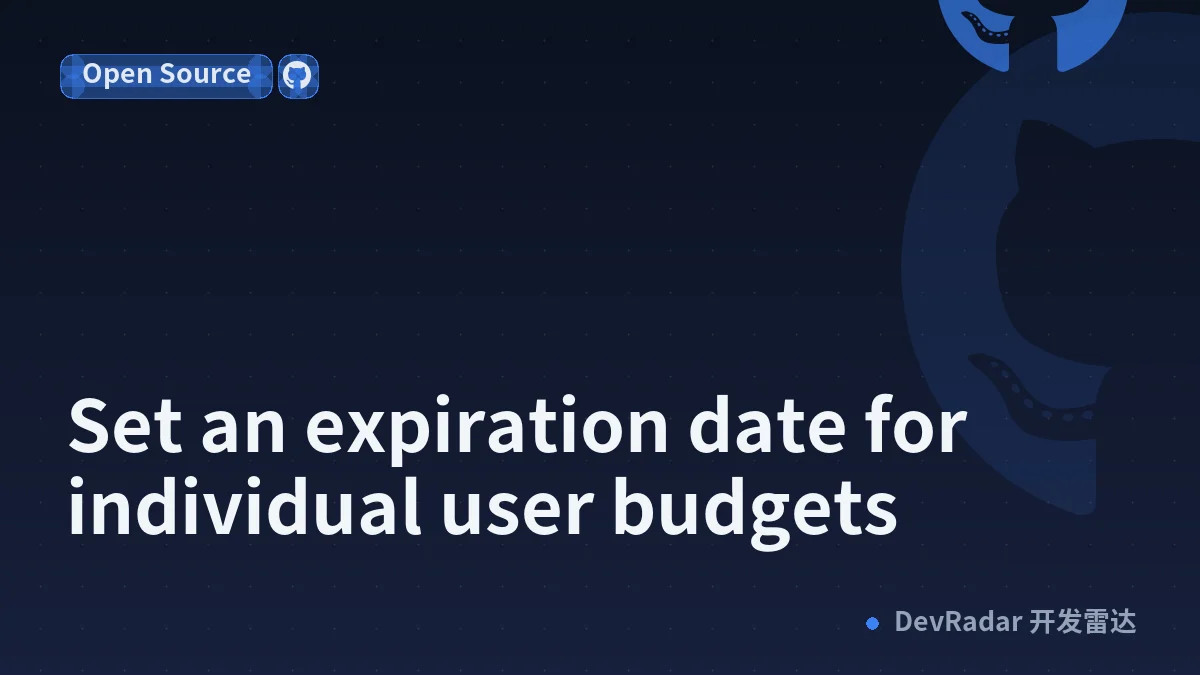 Set an expiration date for individual user budgets