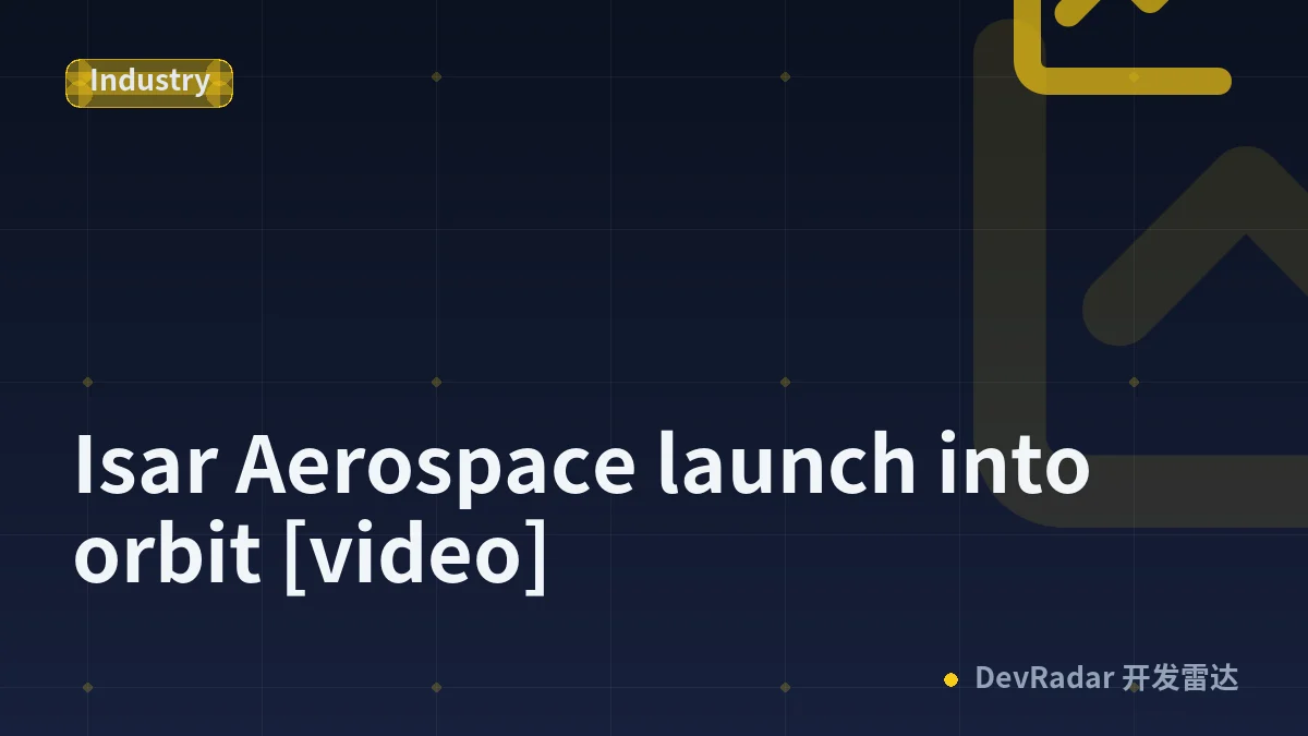 Isar Aerospace launch into orbit [video]