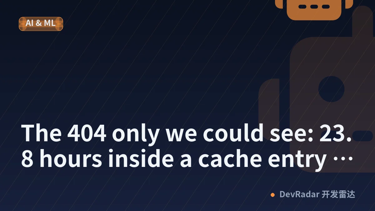 The 404 only we could see: 23.8 hours inside a cache entry we made ourselves