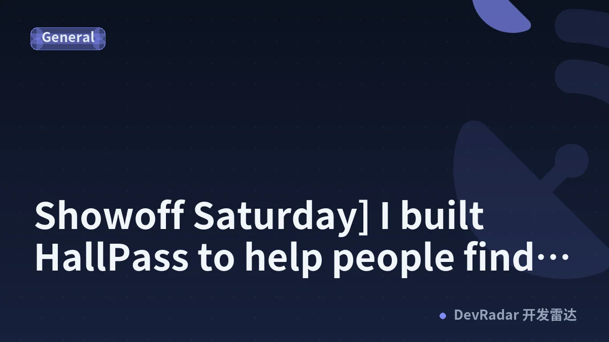 [Showoff Saturday] I built HallPass to help people find conventions and plan their trips