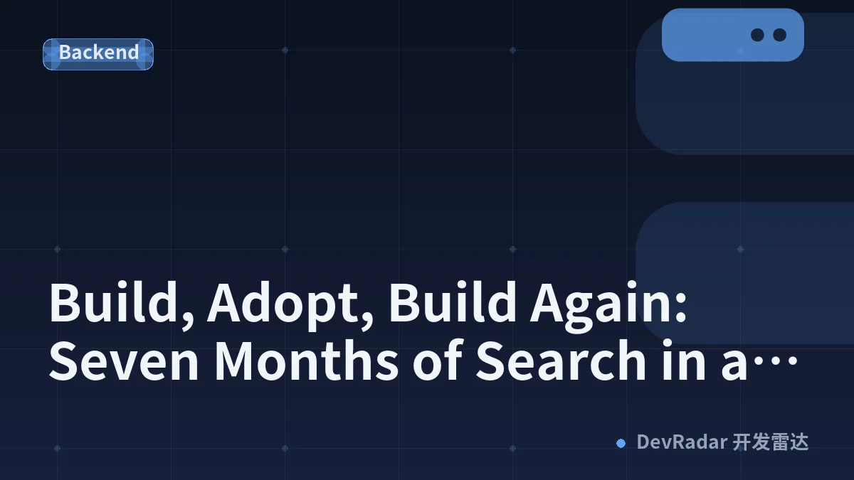 Build, Adopt, Build Again: Seven Months of Search in a Personal AI Tool