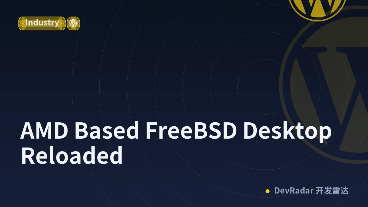 AMD Based FreeBSD Desktop Reloaded