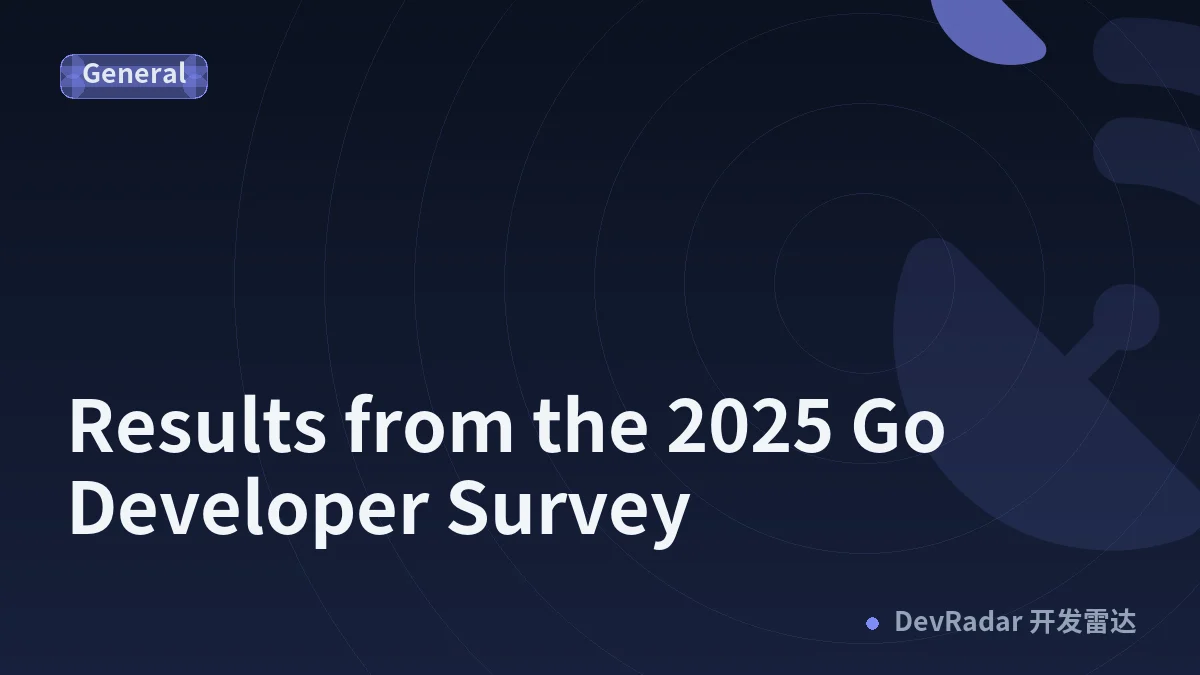Results from the 2025 Go Developer Survey