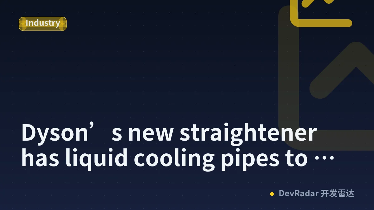 Dyson’s new straightener has liquid cooling pipes to reduce hair damage
