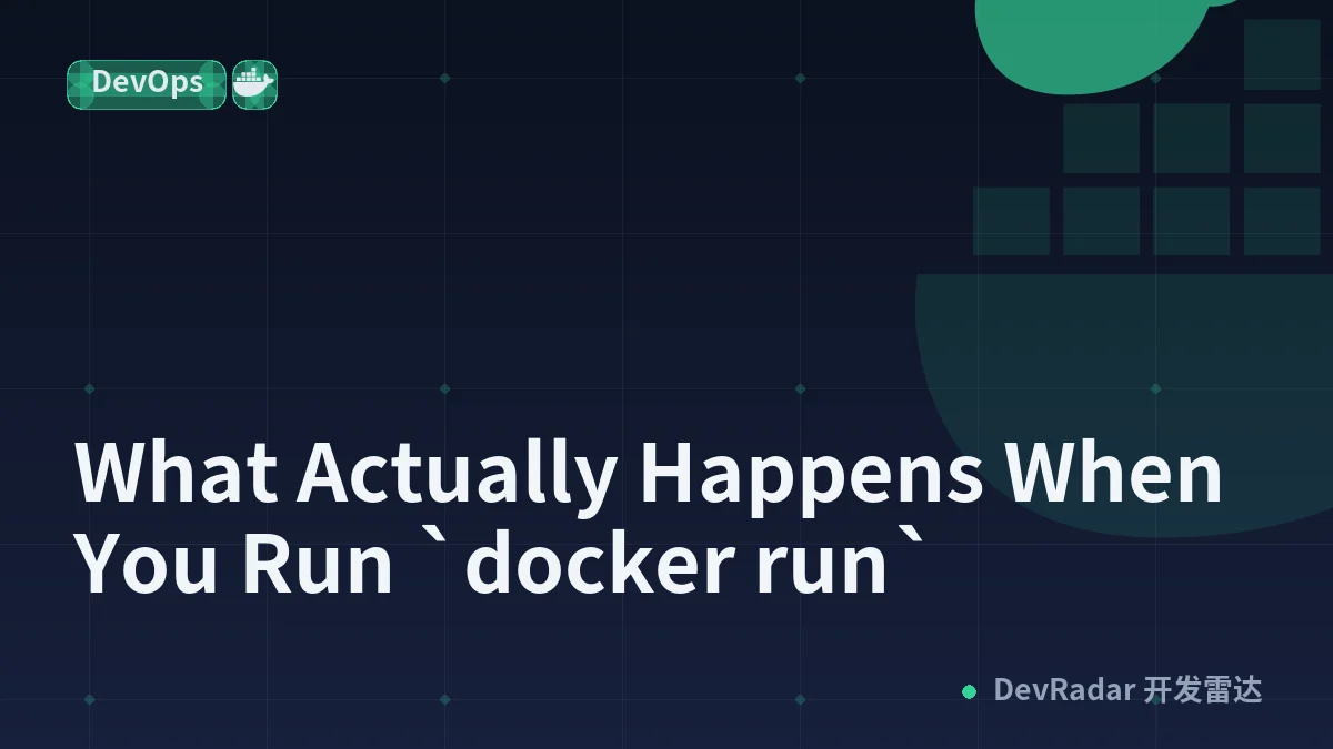 What Actually Happens When You Run `docker run`