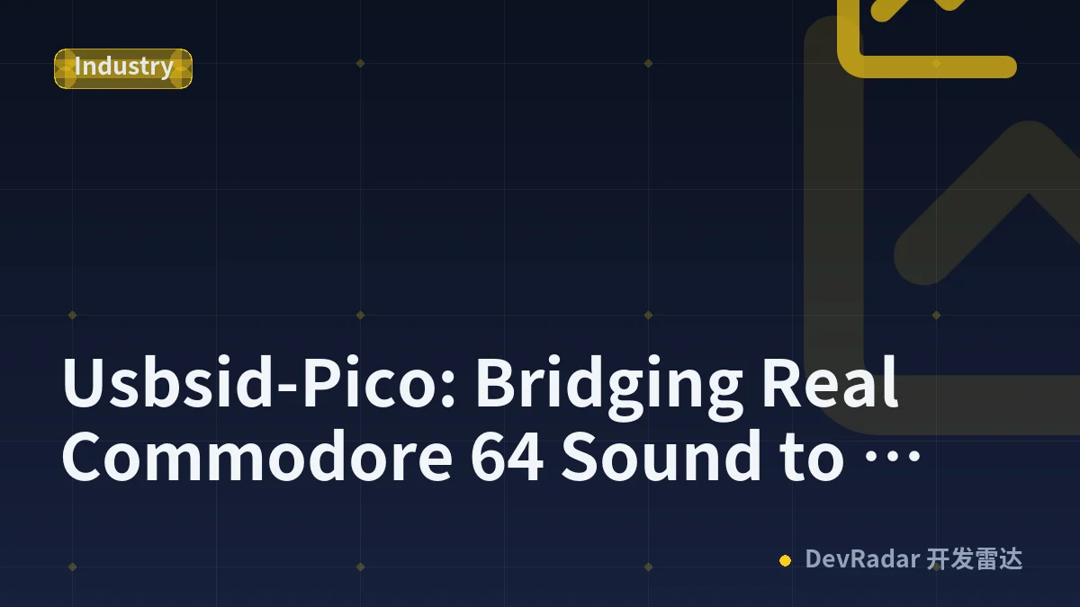 Usbsid-Pico: Bridging Real Commodore 64 Sound to Modern USB