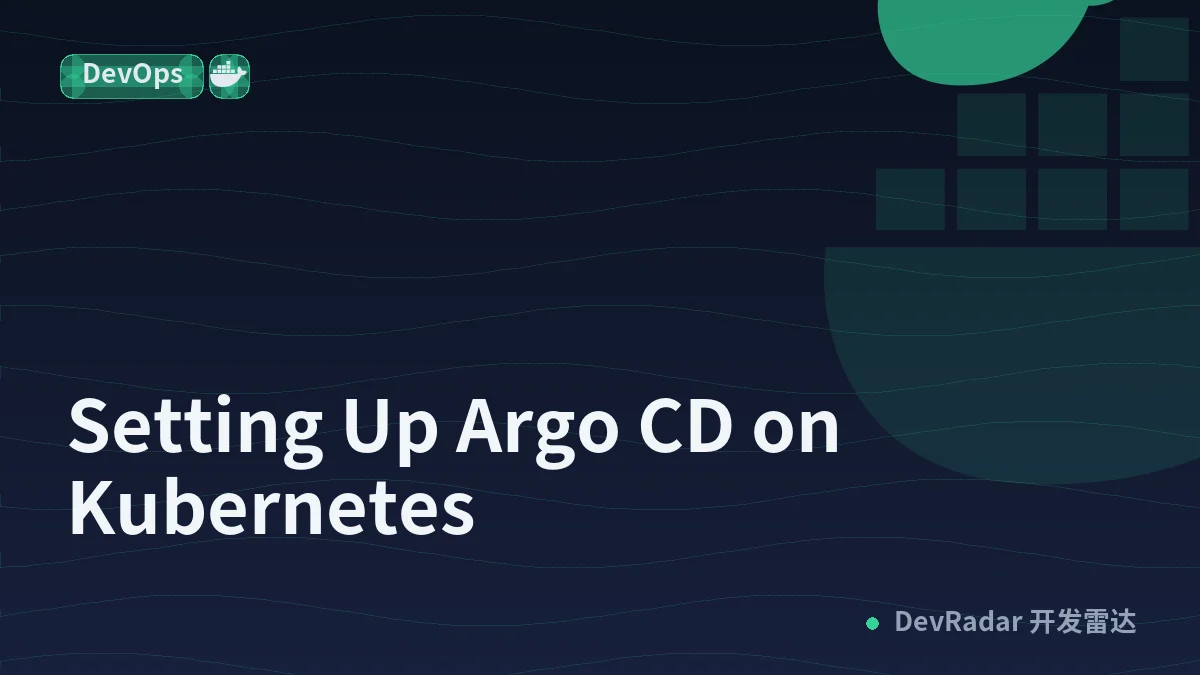 Setting Up Argo CD on Kubernetes