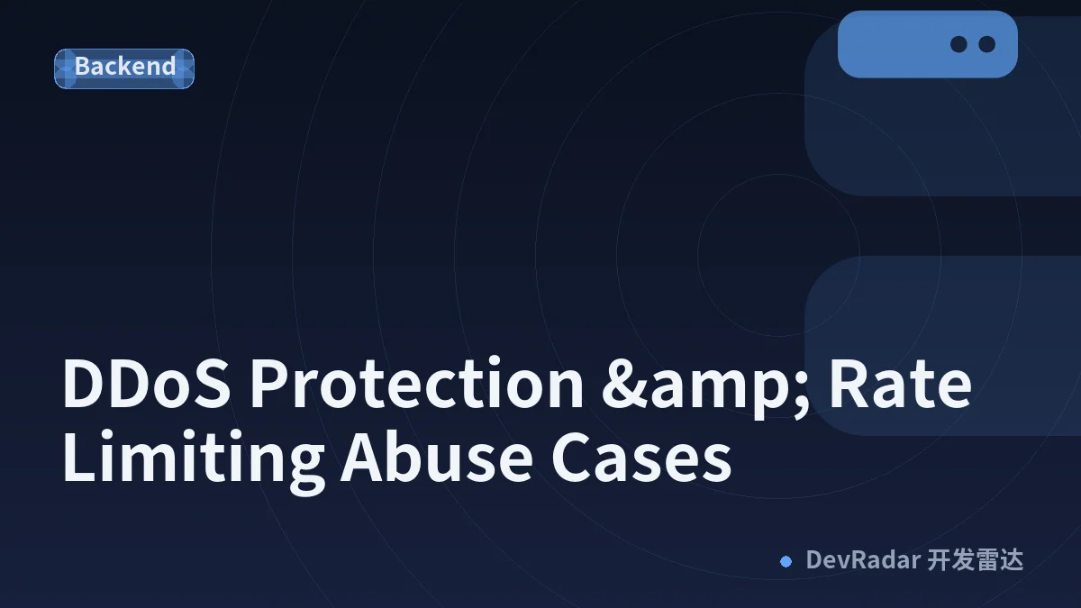 DDoS Protection &amp; Rate Limiting Abuse Cases