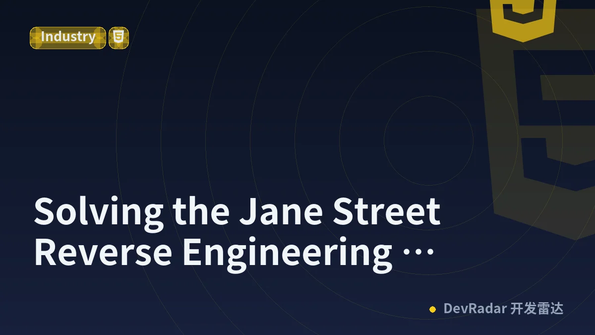 Solving the Jane Street Reverse Engineering Challenge