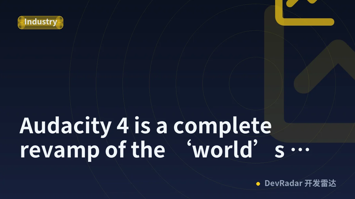 Audacity 4 is a complete revamp of the ‘world’s most popular’ audio editor
