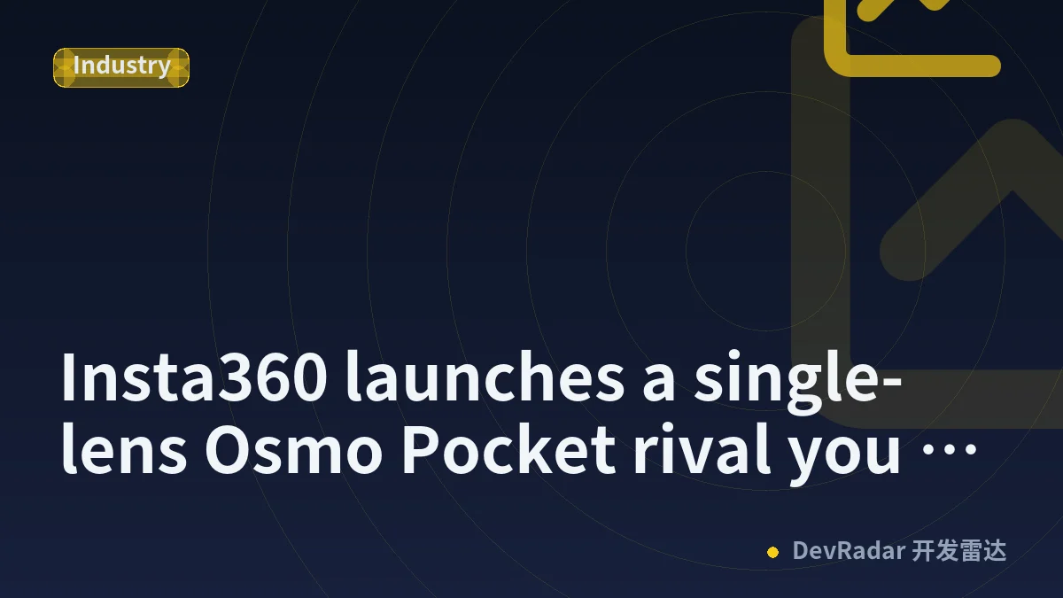 Insta360 launches a single-lens Osmo Pocket rival you can actually buy in the US