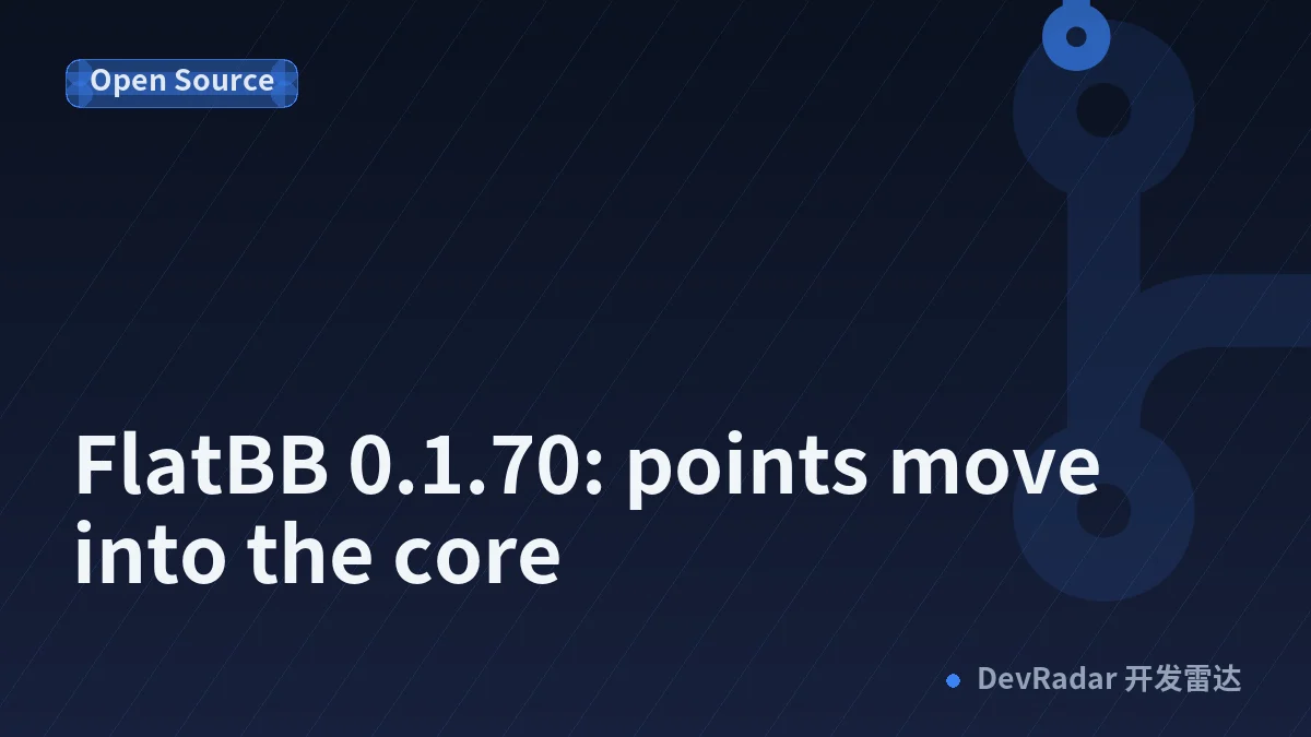 FlatBB 0.1.70: points move into the core