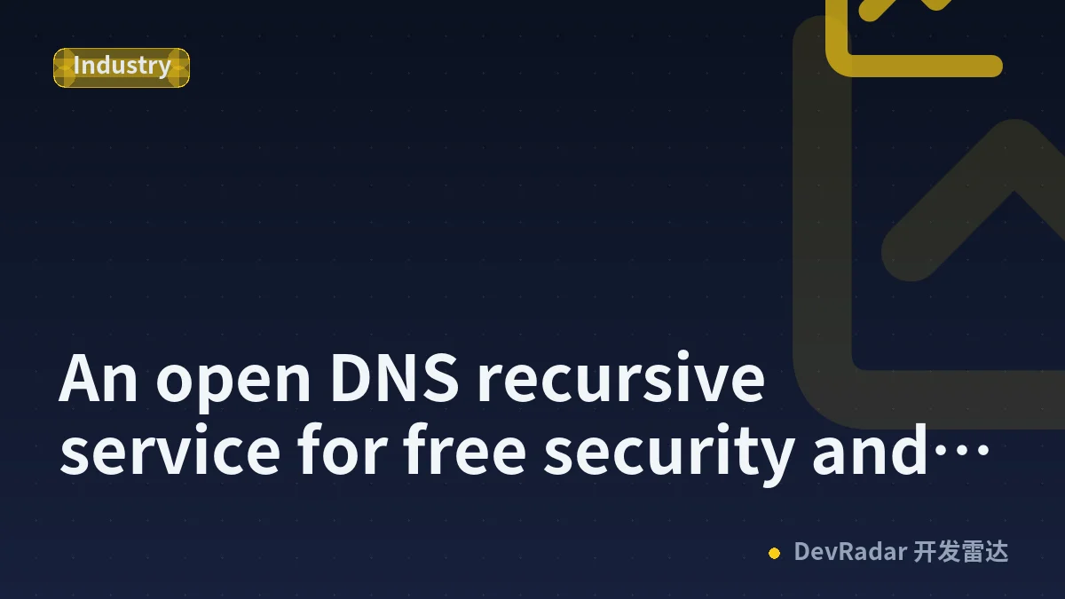 An open DNS recursive service for free security and high privacy