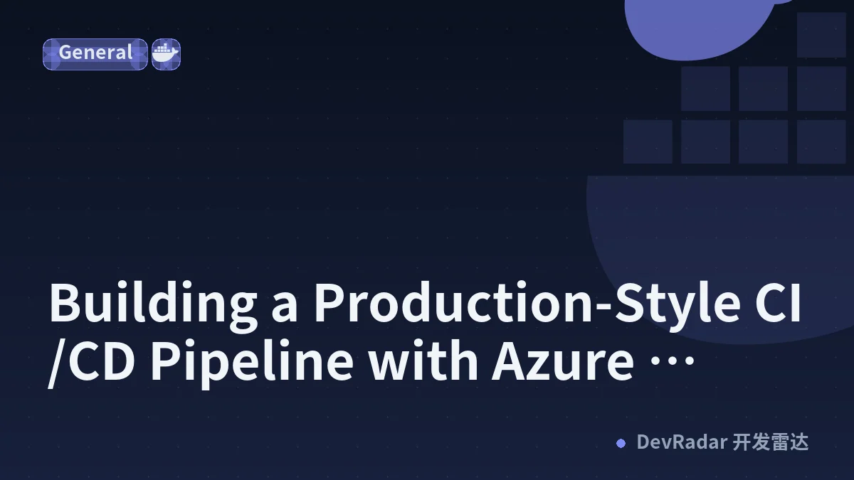 Building a Production-Style CI/CD Pipeline with Azure DevOps, ACR, Helm, AKS and PostgreSQL