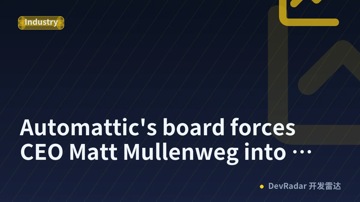 Automattic's board forces CEO Matt Mullenweg into leave of absence