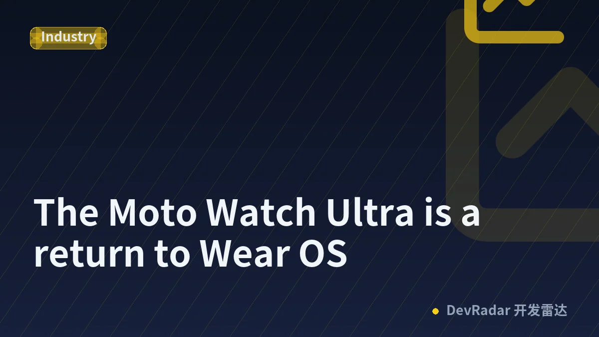 The Moto Watch Ultra is a return to Wear OS