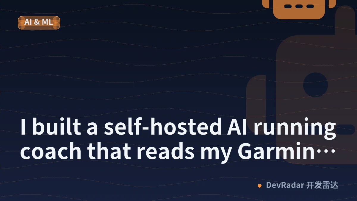 I built a self-hosted AI running coach that reads my Garmin and plans my runs and lifts