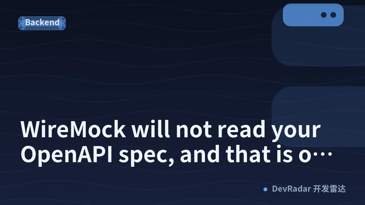WireMock will not read your OpenAPI spec, and that is on purpose