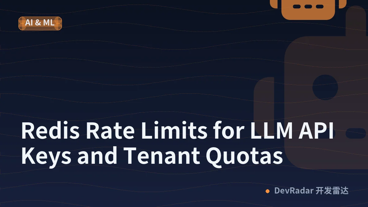 Redis Rate Limits for LLM API Keys and Tenant Quotas