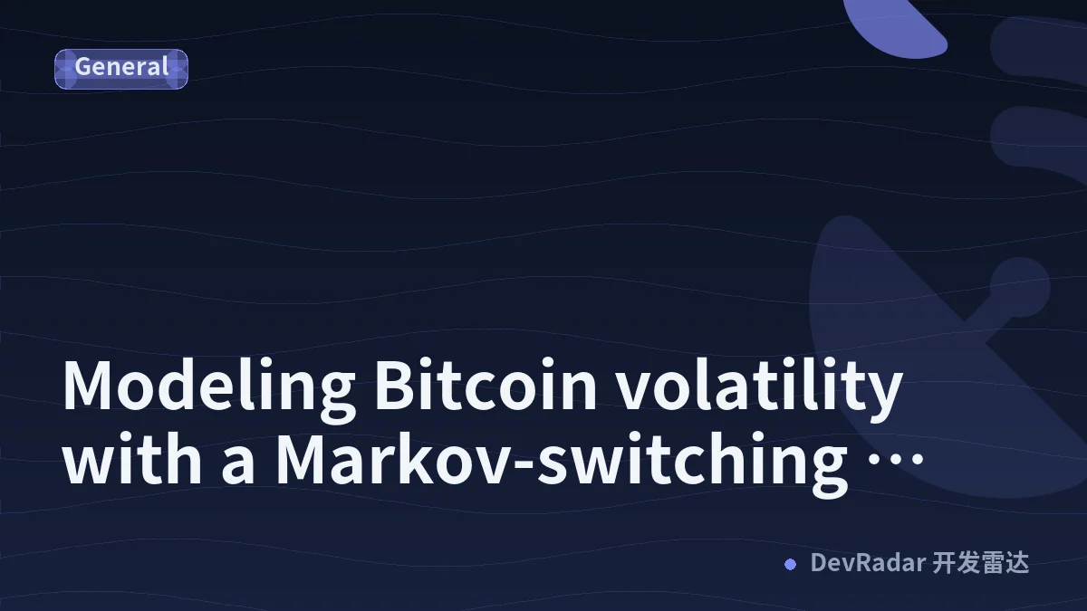Modeling Bitcoin volatility with a Markov-switching model