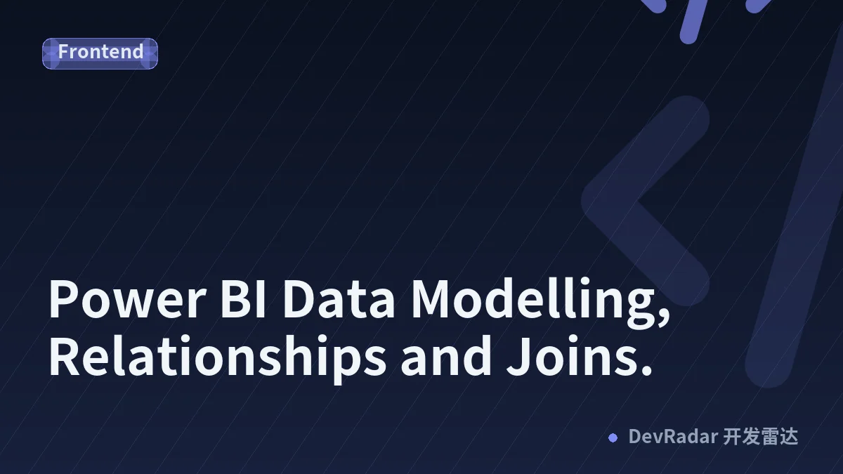 Power BI Data Modelling, Relationships and Joins.