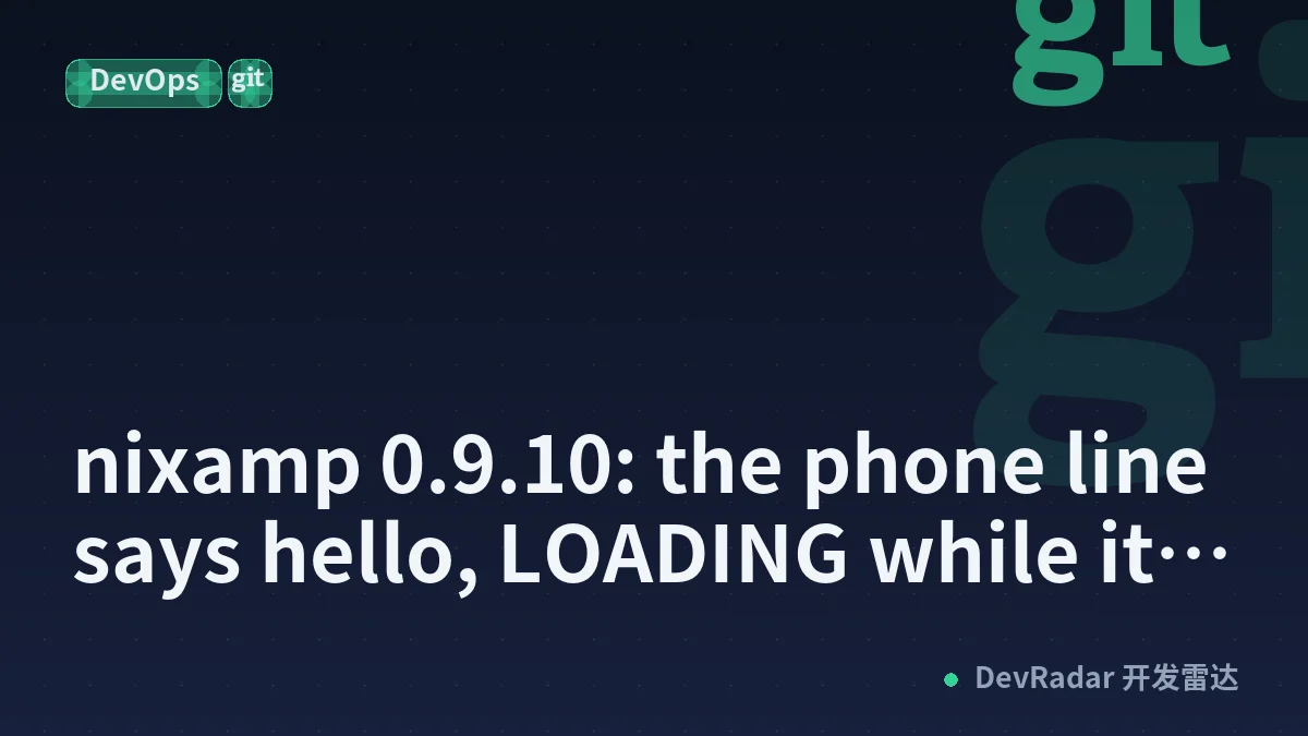 nixamp 0.9.10: the phone line says hello, LOADING while it loads, and Go Live beside Play