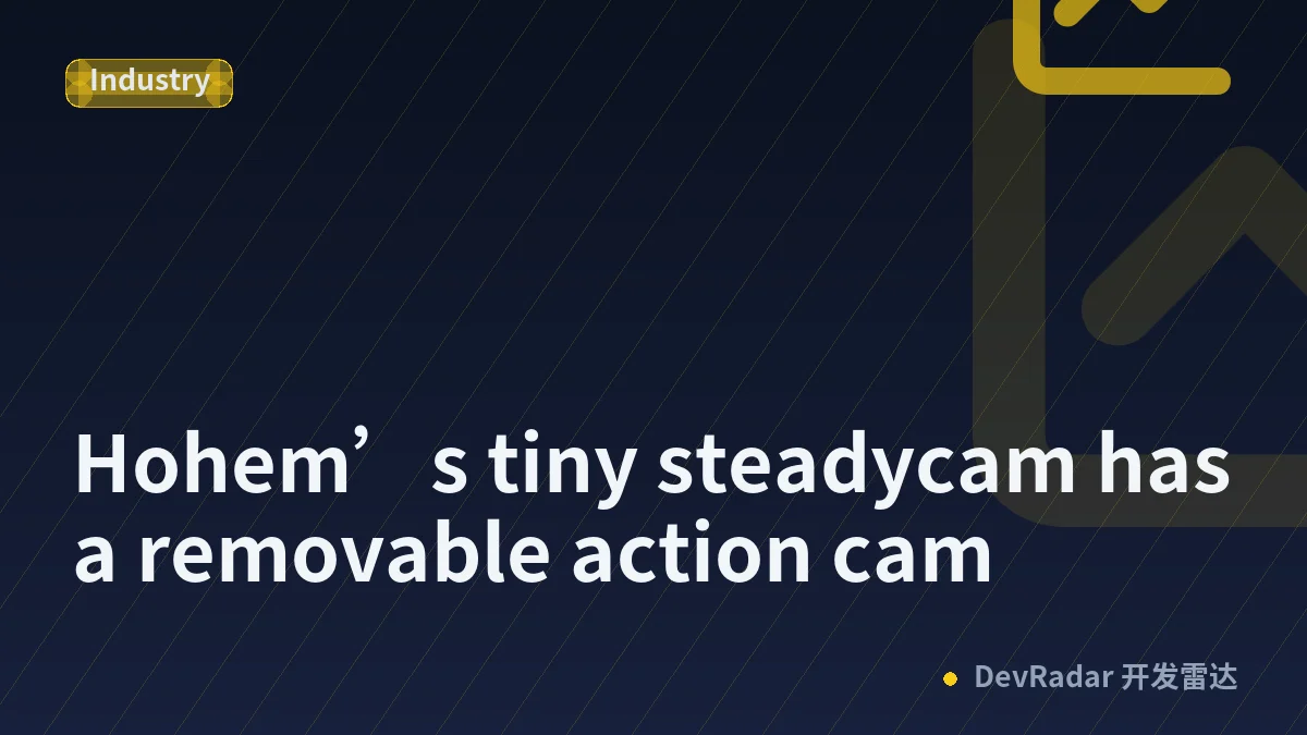 Hohem’s tiny steadycam has a removable action cam