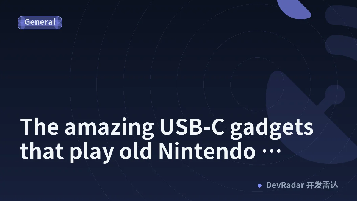 The amazing USB-C gadgets that play old Nintendo cartridges
