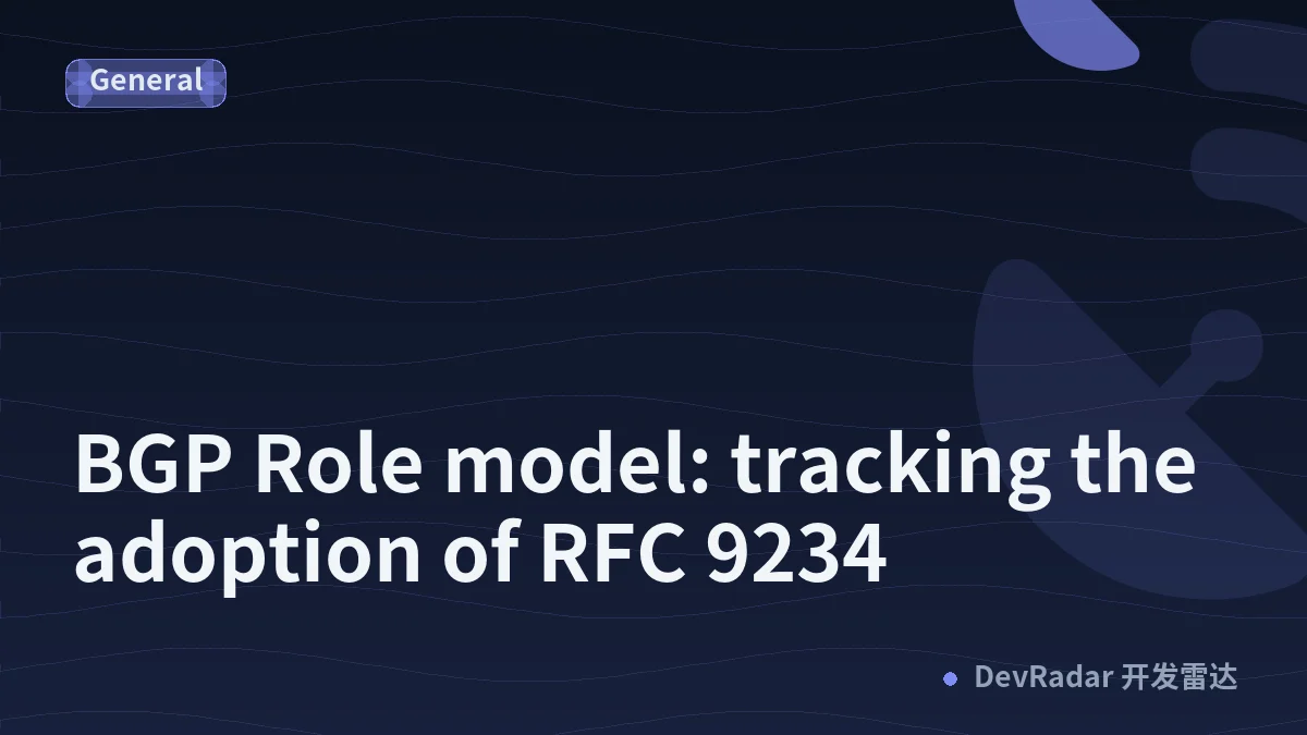 BGP Role model: tracking the adoption of RFC 9234
