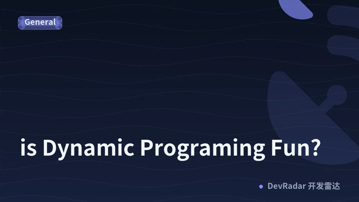is Dynamic Programing Fun?