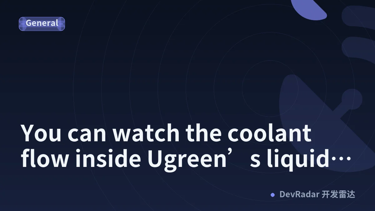 You can watch the coolant flow inside Ugreen’s liquid-cooled power bank