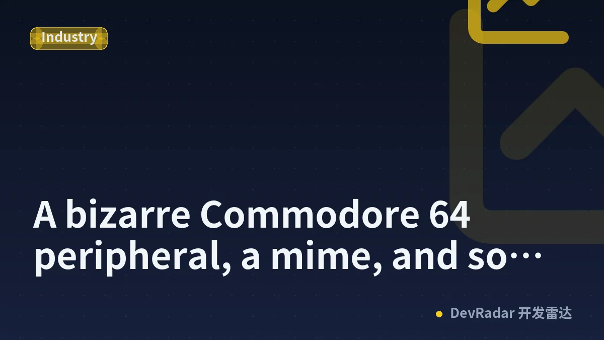 A bizarre Commodore 64 peripheral, a mime, and some pretty bad ads