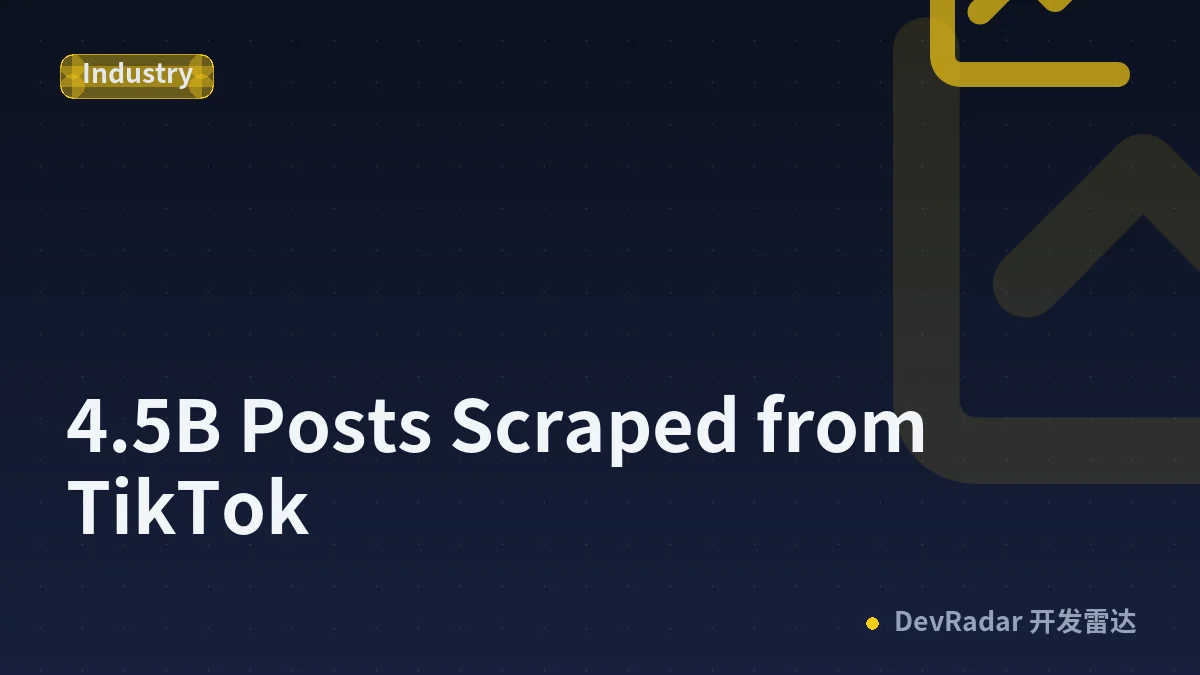4.5B Posts Scraped from TikTok
