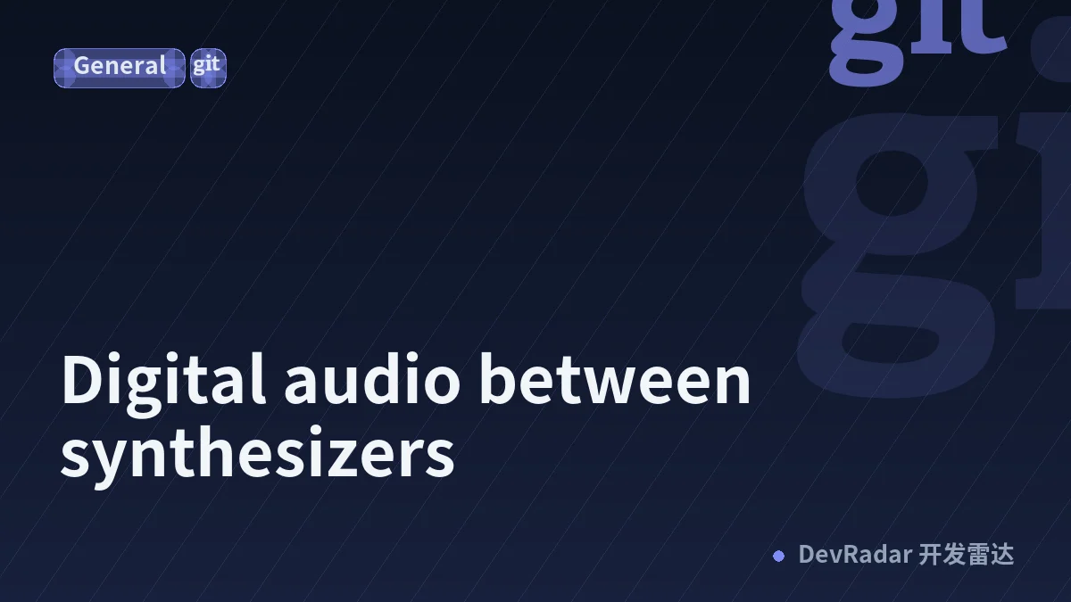 Digital audio between synthesizers